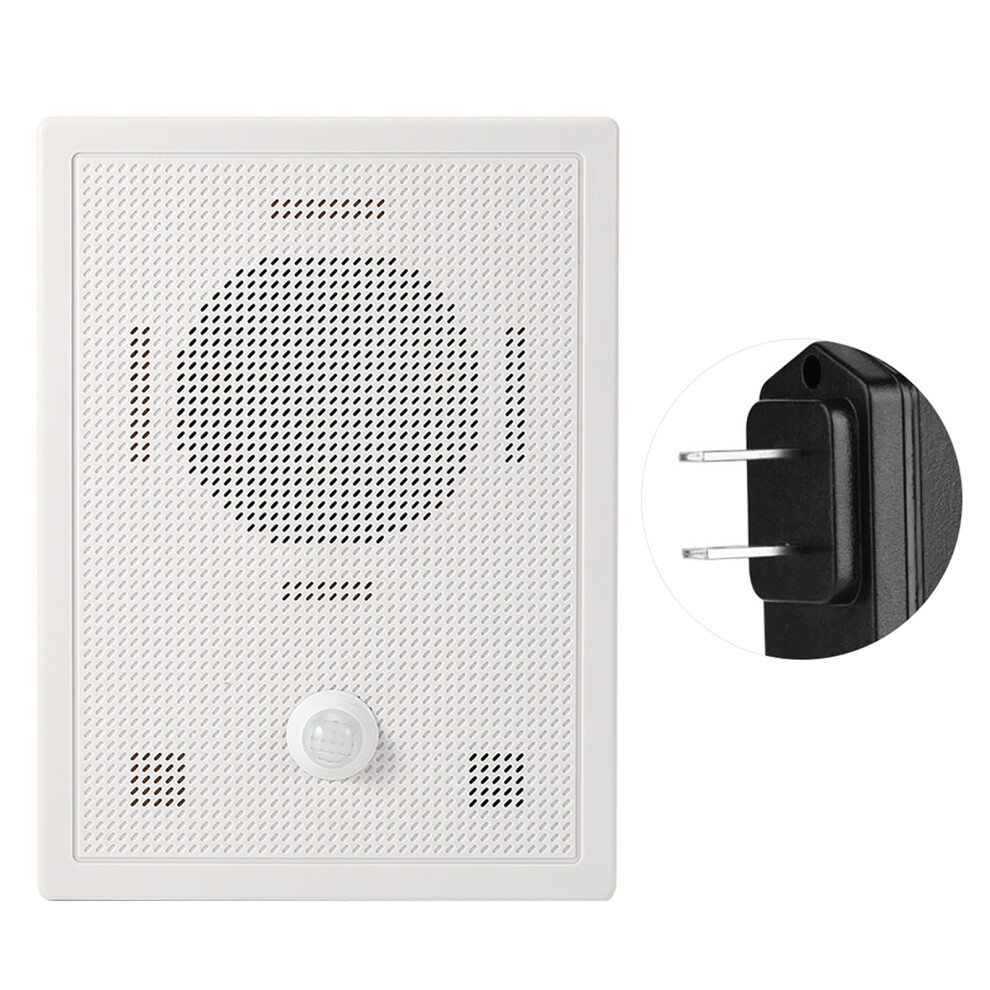 (Us Plug) Wireless Doorbell Alarm Sensor Voice Prompt Anti-Theft Home 604725154873