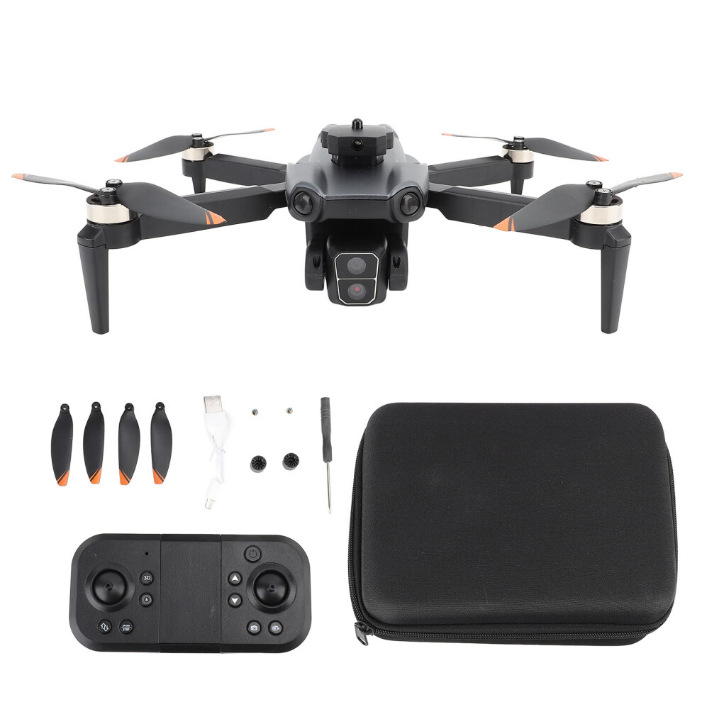 (Black) Rc Drone 4K Dual Camera Obstacle Avoidance Wifi Quadcopter Black 643505088953