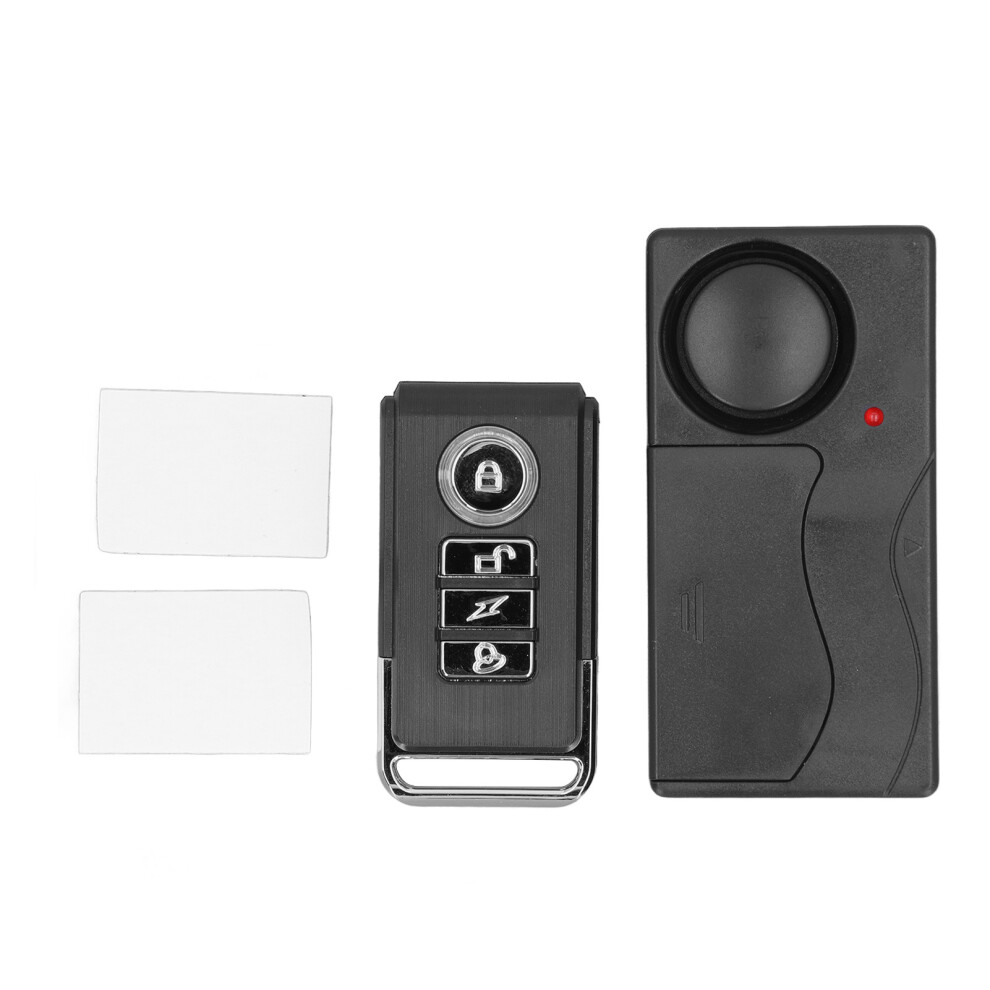Wireless Vibration Alarm 108Db Adjustable Sensitivity Bike Anti Theft 604725124036