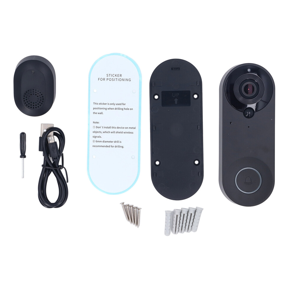 Hd 1080P 2Mp Video Doorbell 150 Wide Angle Ir Night Vision Wireless 643505082715