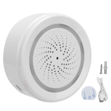 2.4GHz WiFi Temp Humidity Sensor Sound Light Alarm Smart Siren