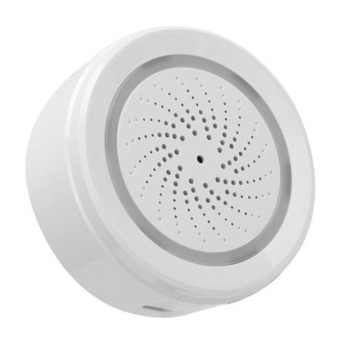 2,4GHz WiFi Temp-/Feuchtigkeitssensor mit Sound-/Lichtalarm 1