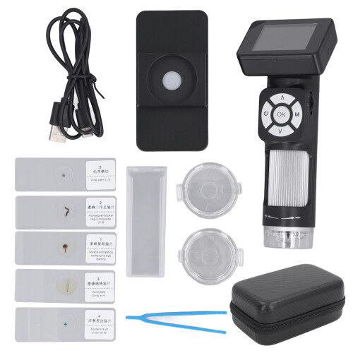 Handheld Digital Microscope 10MP 1080P 2.0" Screen 8 LED
