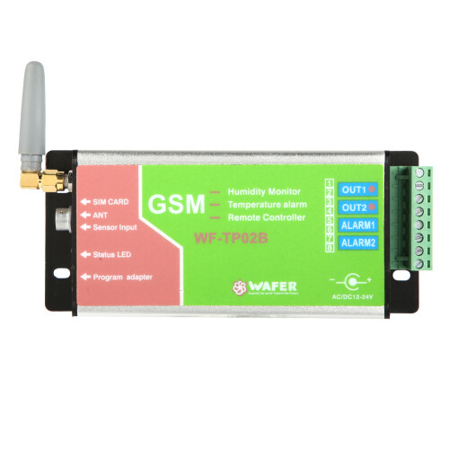 (EU Plug) WF TP02B GSM Temperature Alarm Controller Remote SMS Sensor Monitoring 2
