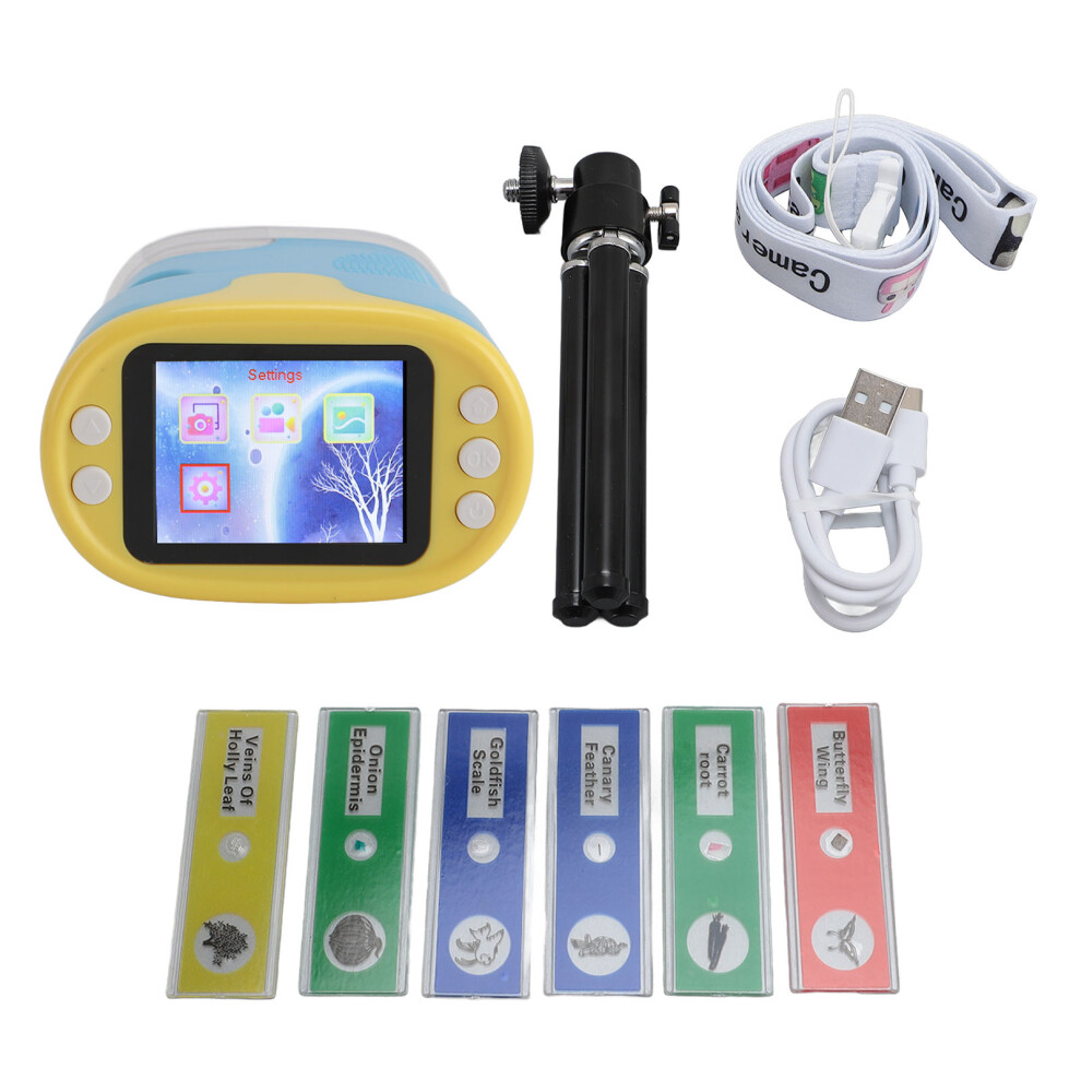 (Blue) Binocular HD Microscope 1080P 8x Zoom 1000x Mag 2.0" IPS 6LED Pink-image-OPC-PMK57TZ-NEW