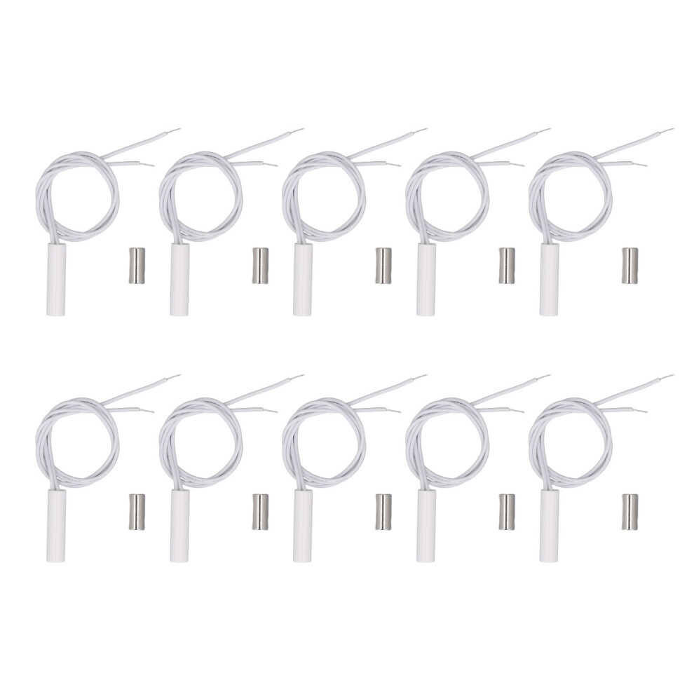 10 Sets Recessed Wired Security Window Door Sensor Dc100v 604725117755