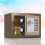 (Coffee Gold) Security Safe Box Carbon Alloy Steel Fireproof Antitheft Gold 1
