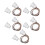 5x Magnetischer Reed-Schalter DC100V NO Türsensor Weiß 4