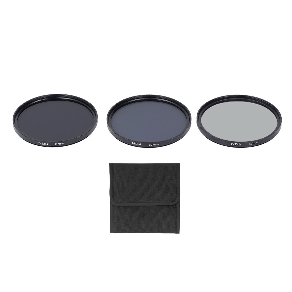 (67Mm) Nd Filters Set Hd Multi Layer Coating Nd2 Nd4 Nd8 For Shooting 67Mm Light 643505089134