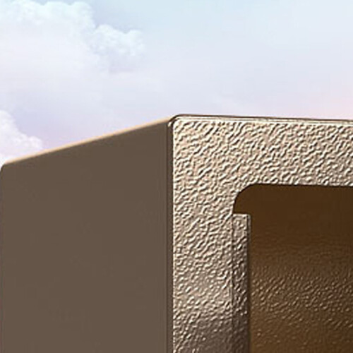 (Coffee Gold) Security Safe Box Carbon Alloy Steel Fireproof Antitheft Gold 1