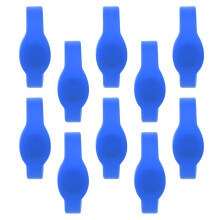 (Blue) 10x 13,56 MHz RFID-Armband, Silikon, wasserdicht, IC-Chip, Gelb