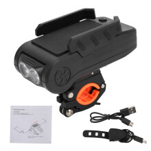 4-in-1 Fahrradfrontlicht Horn Telefonhalter Powerbank wasserdicht