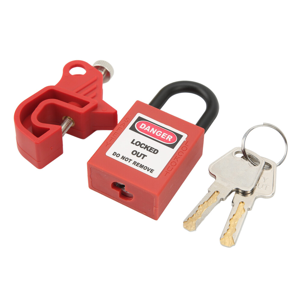 Circuit Breaker Lockout Brass 25mm Shackle Nylon Padlock-image-OPC-PMK5899-NEW