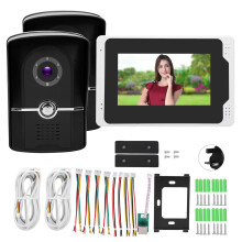 (UK) 1080P WLAN Türklingel 7-Zoll TFT 2 Außen 110 Nachtsicht Tuya UK