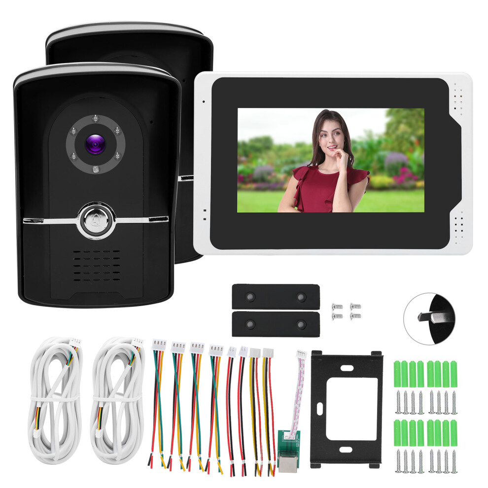 (Au) 1080P Wifi Video Doorphone 7In Tft 2 Outdoor 110 Night Vision Tuya Uk 604725154002