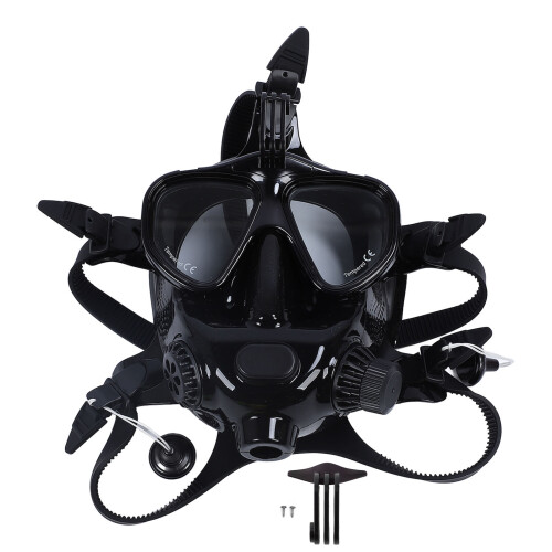Full Face Snorkel 180 Panoramic Adjustable with Camera Mount