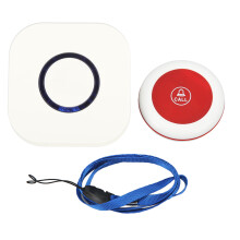 (EU Plug) Notruf-Pager Funkrufknopf Pflegealarm für Senioren US-Stecker
