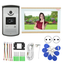 (EU Plug) 10-Zoll WLAN-Videotürklingel mit Kabel für Tuya Smart App 100-240V