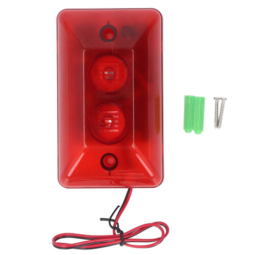 115dB Sound Light Alarm Strobe Siren DC12V