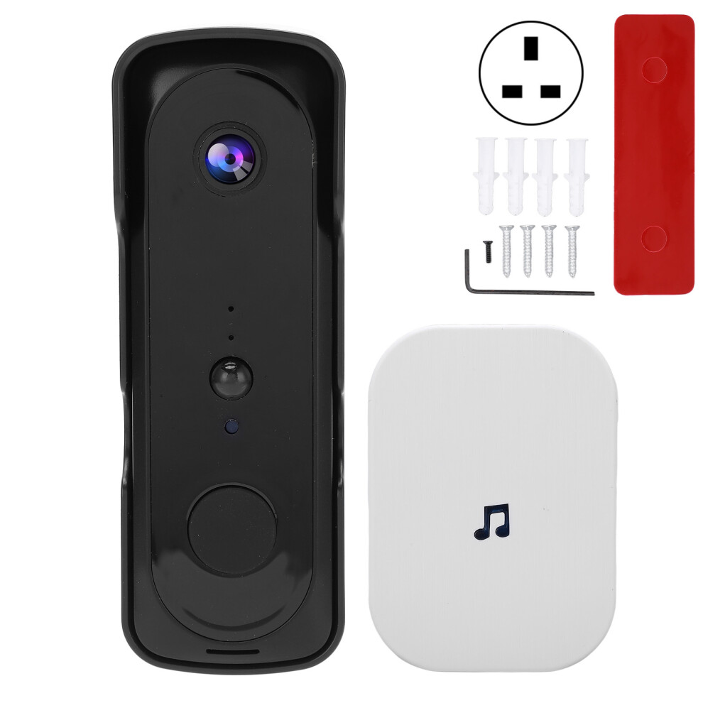 (Uk Plug) 1080P Wifi Doorphone 2 Way Audio Night Vision Motion 90-260V Us Plug 604725142351