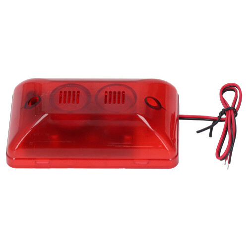 115dB Sound Light Alarm Strobe Siren DC12V 2