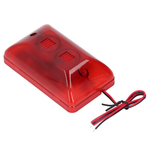 115dB Sound Light Alarm Strobe Siren DC12V 1