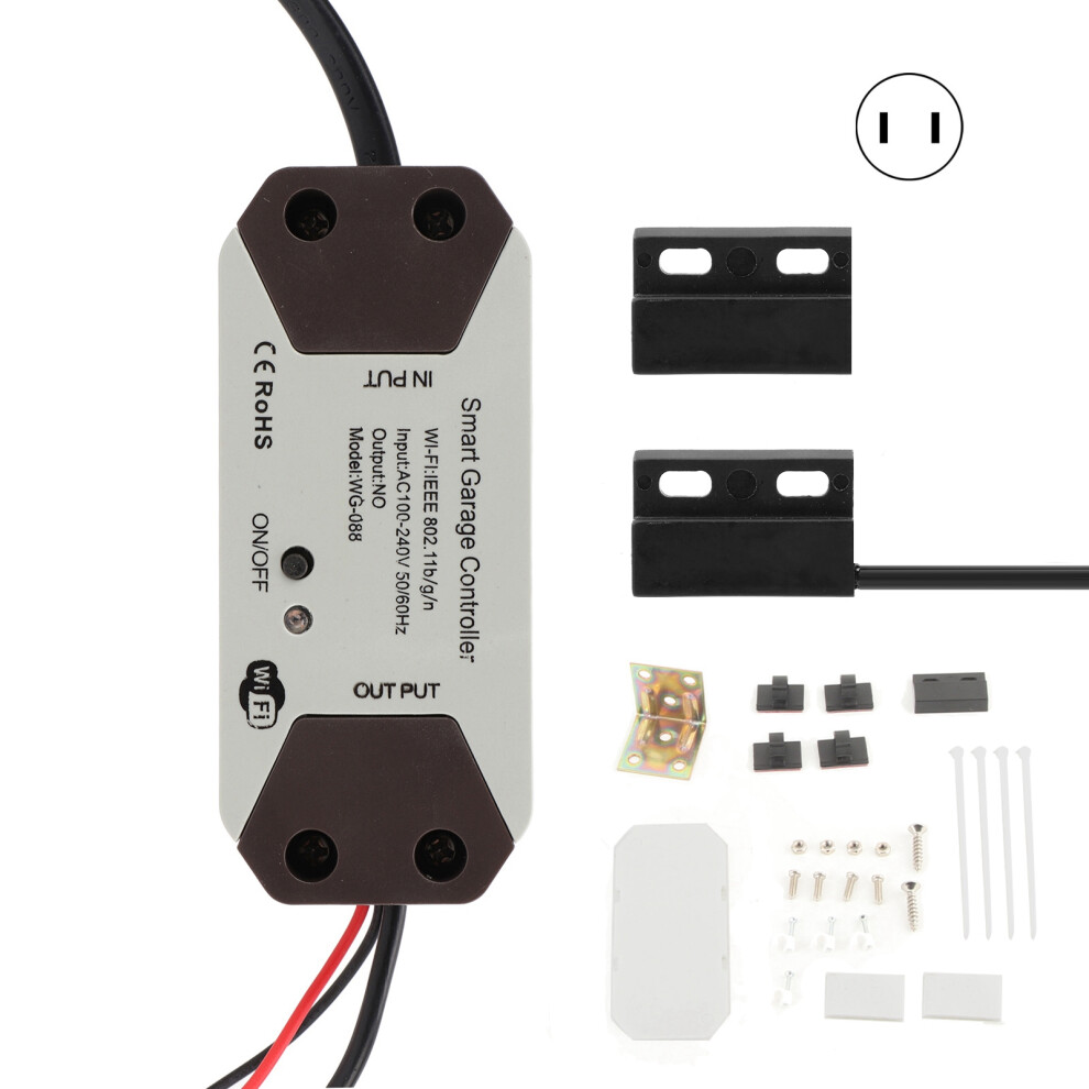(Prise Us) Wifi Garage Door Switch Wireless Voice App Remote Control For Tuya Us 604725142634