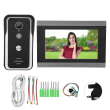 (UK Plug) 7 Zoll TFT LCD Video-Türsprechanlage Nachtsicht WLAN AC100-240V