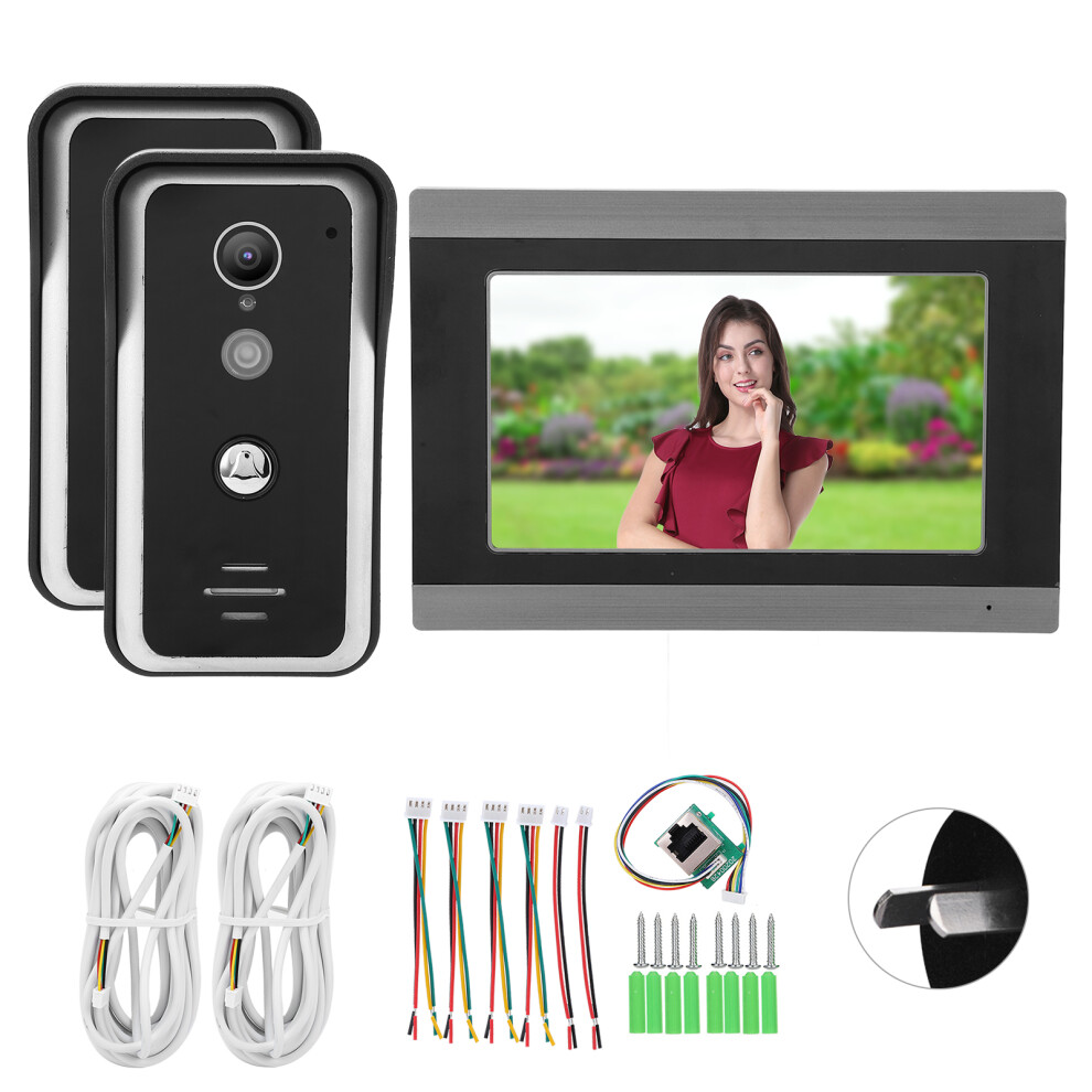 (Au Plug) 7In Tft Lcd Wired Video Doorbell Night Vision Wifi Tuya App Ac100-240V 604725142900