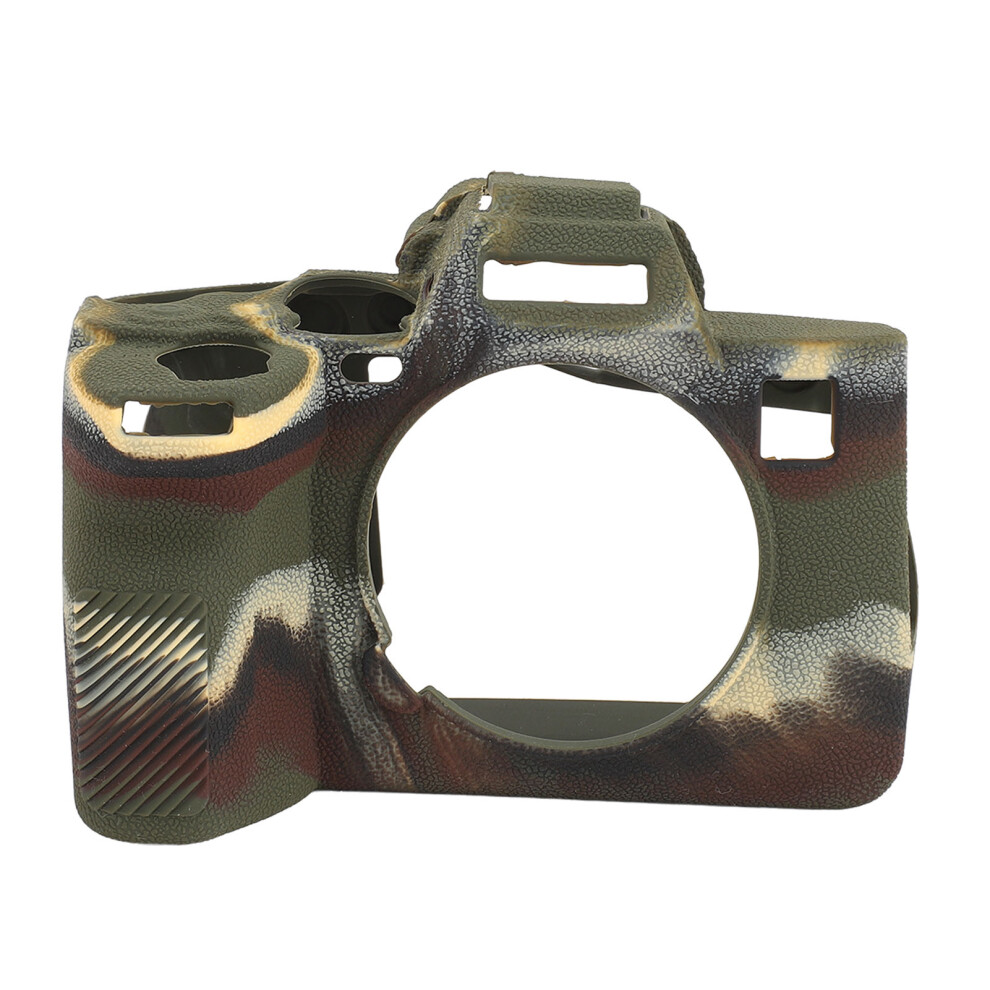 (Camouflage ) Silicone Case For A7r5 Camera Anti Slip Shockproof Slim Green/Yellow 643505997286