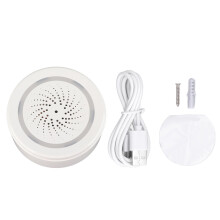 (WiFi) Sirene Alarm 90dB Drahtlos Sound-Licht für Zuhause
