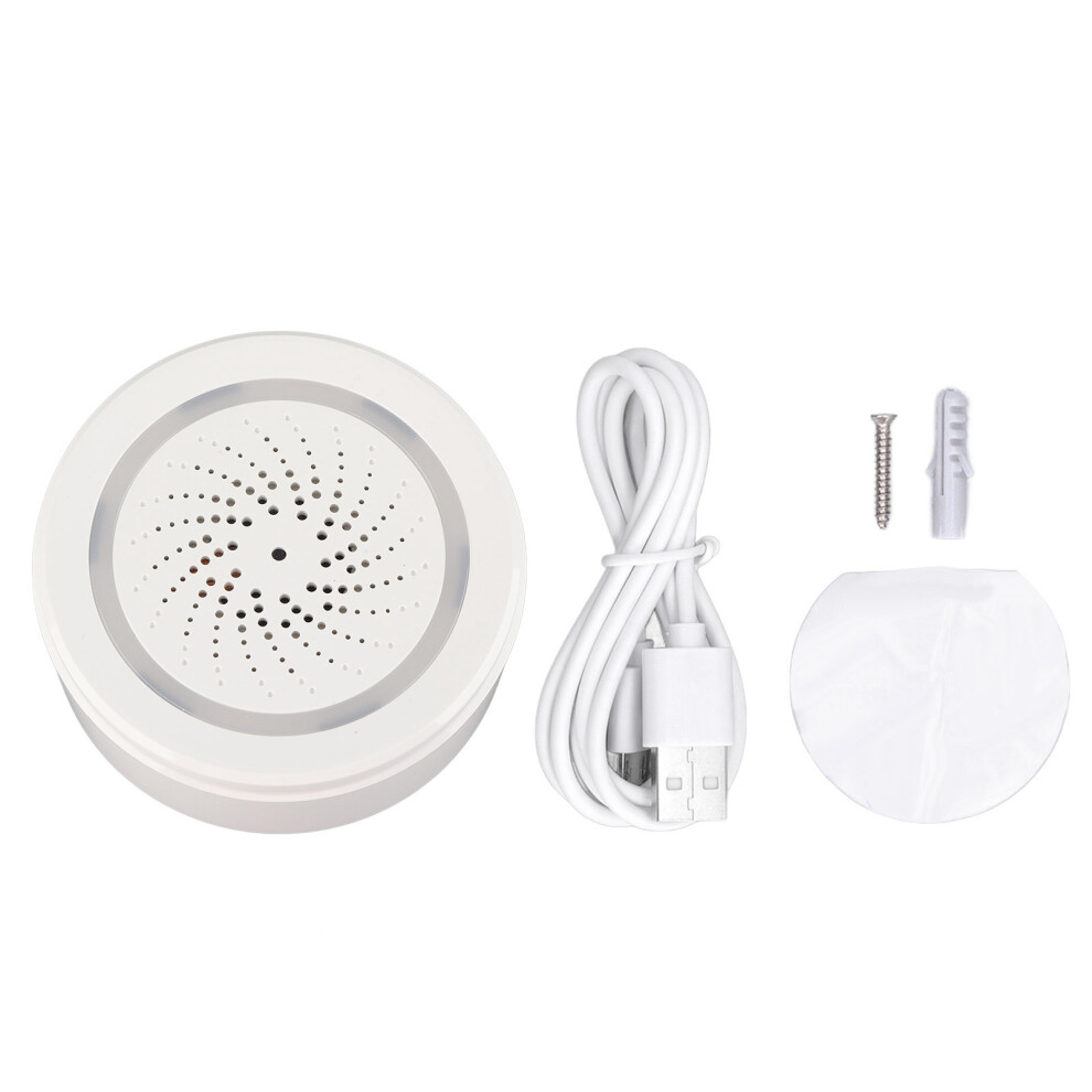 (Wifi) Siren Alarm 90Db Wireless Sound Light For Home Restaurant 604725135612