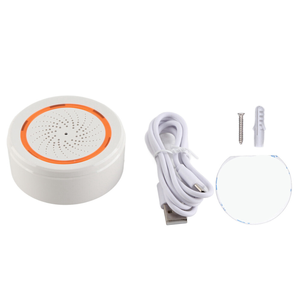 (For Zigbee) Siren Alarm 90Db Wireless Sound Light For Home Restaurant 604725135643