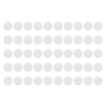 50x PVC-Münzkarten-Tag 25mm Rund Weiß