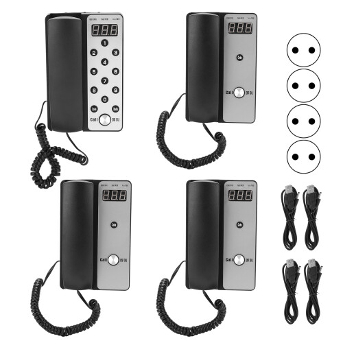 (EU Plug) Drahtloser Gegensprechanlage 1 Basis 3 Endgeräte EU