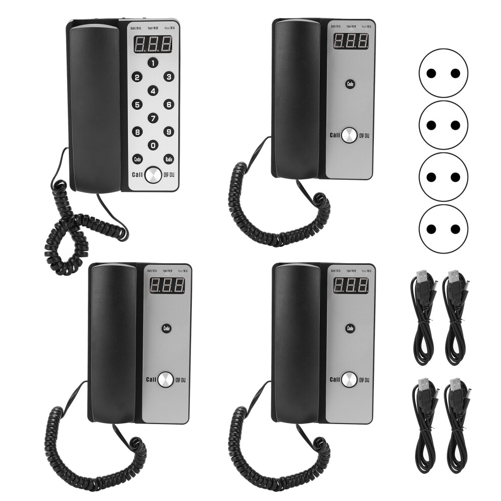 (Eu Plug) Wireless Intercom 1 Host 3 Extension 100-240V Eu Plug 604725148247