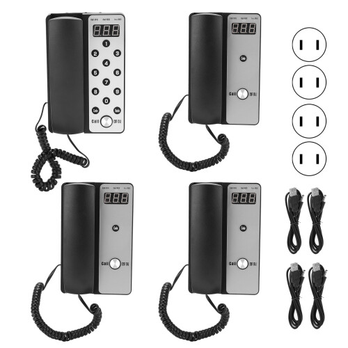 (US Plug) Drahtloser Gegensprechanlage 1 Basis 3 Endgeräte EU