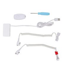(for IOS Interface) Dual-Port Diebstahlsicherer Display-Ständer mit Lade-Alarm für iOS