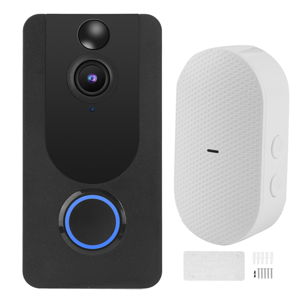 (Uk Plug) Smart Doorbell Video Wifi Intercom Night Vision 1080P Motion Detection 604725149329
