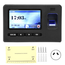 (AU Plug) 4,3-Zoll-TFT-Zeit- & Fingerabdruck-Uhr 110-270V EU