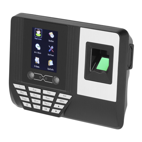 (EU Plug) 4.3in TFT Fingerprint Time Recorder 100-240V EU Plug 2