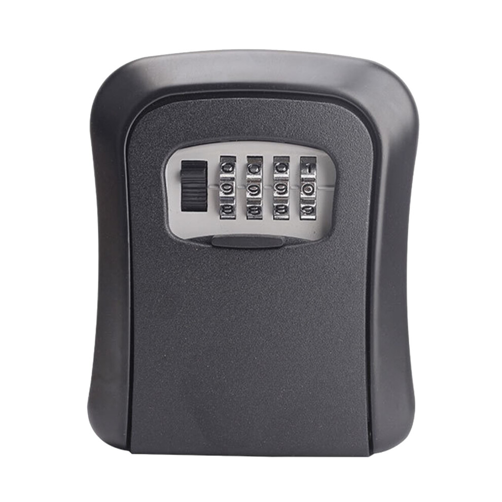 (Black) Large Capacity Lockbox Code Security Key Storage Box Black 604725119599