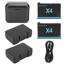 Sports Camera Battery 2500mAh Rechargeable Lithium with Charger