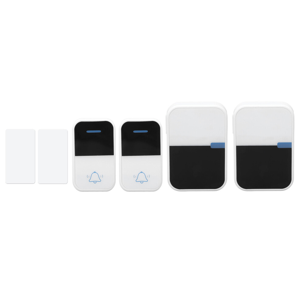 (Uk Plug) 433.92Mhz Wireless Doorbell Ip44 Waterproof 38 Ringtones Uk Plug 604725135841
