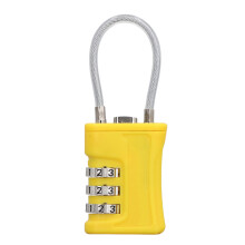 (Yellow) TSA-Gepäckschloss 3-stellig kombinierbar für Koffer Orange