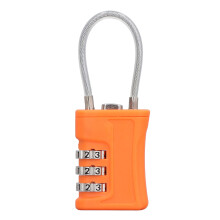 (Orange) TSA-Gepäckschloss 3-stellig kombinierbar für Koffer Orange