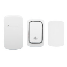 (UK Plug) Drahtlose Klingel selbstgenerierend IP68 wasserdicht Fernbereich Pager