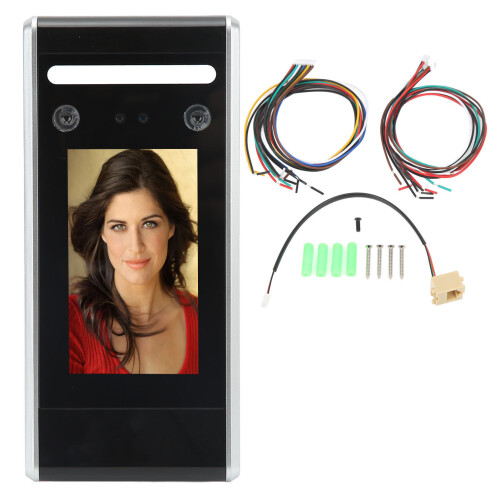 Face Recognition Time Clock 4.3in Touchscreen Night Vision for Office