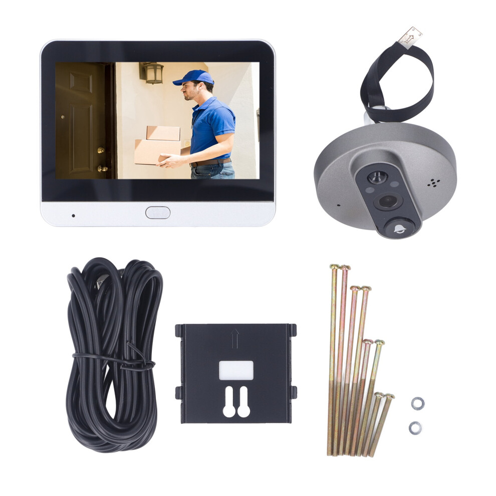 Smart Cat Eye Doorbell 2Mp 1080P 5000Mah 170Deg Pir Night Vision 643505090239