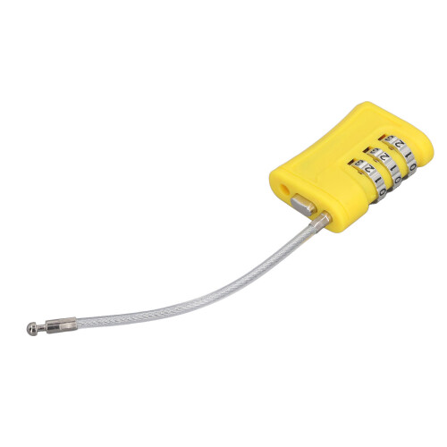 (Yellow) TSA Luggage Lock 3 Digit Resettable Combination for Suitcase Orange 1